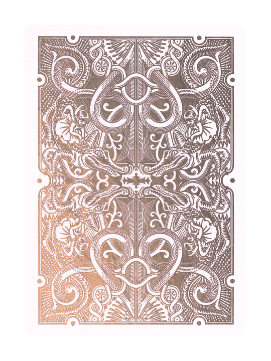 ROSE GOLD GATORBACKS by DAVID BLAINE (Rose Gold Gator/Black Tuck) BRICK DEAL playing cards — view 2