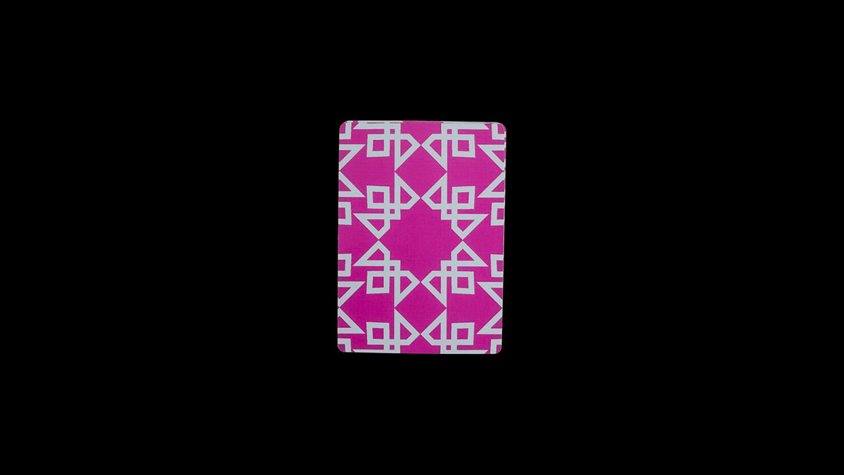 Daniel Madison Pink Masters Playing Cards Back Design

