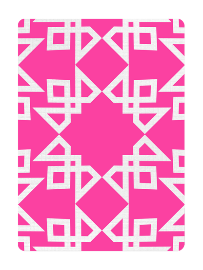 Daniel Madison Pink Masters Playing Cards Back Design 