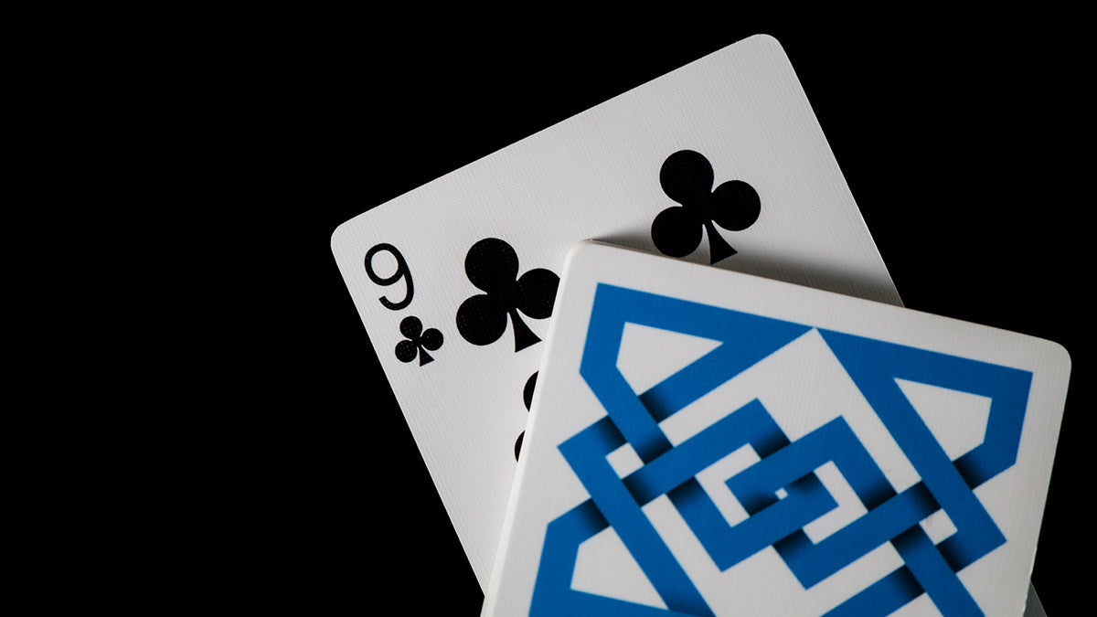 Daniel Madison - the 9 of Clubs and the Mad Deck blue Svengali playing cards 9 Blue