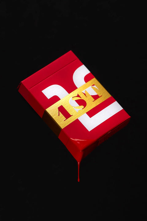 1ST Playing Cards V6 Red playing cards — view 2