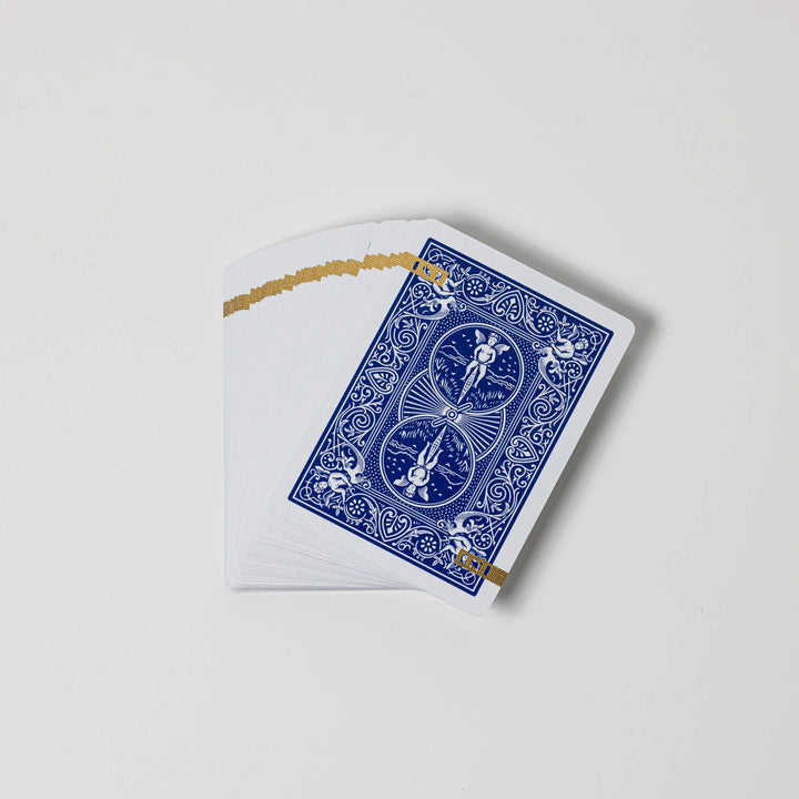 1ST Edition Bicycle Rider Backs (Blue) playing cards — view 6