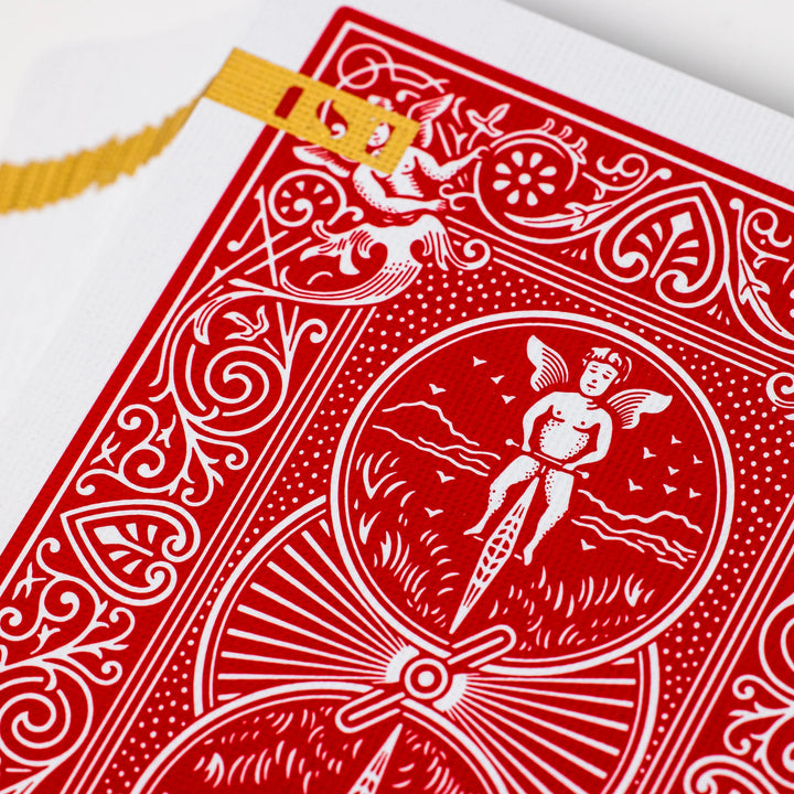 1ST Edition Bicycle Rider Backs (Red) playing cards — view 4