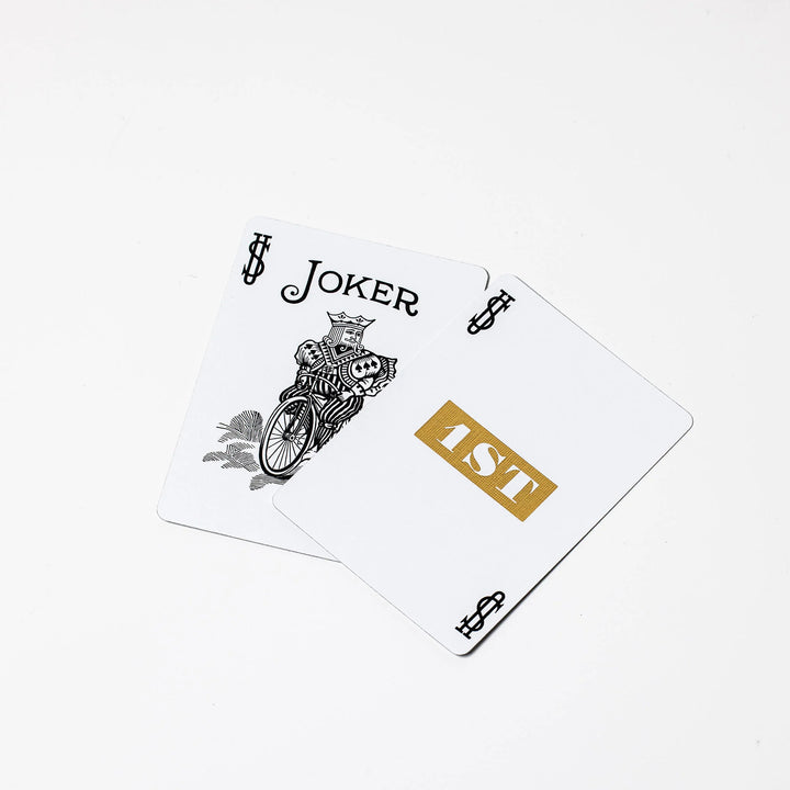 1ST Edition Bicycle Rider Backs (Red) playing cards — view 8