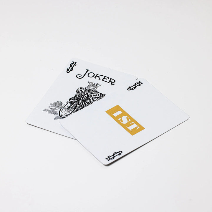 1ST Edition Bicycle Rider Backs (Blue) playing cards — view 8
