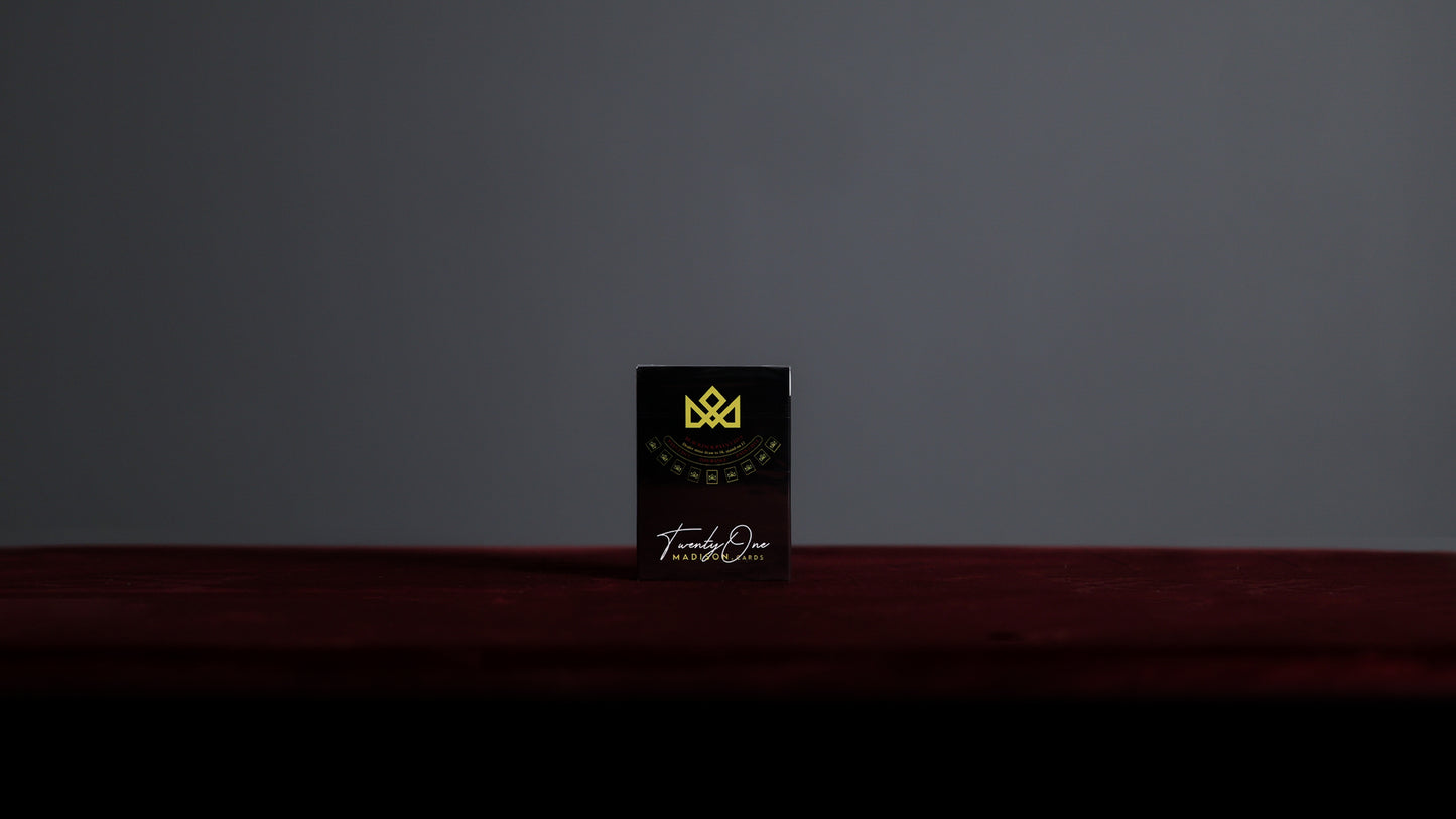 21 BLACK - BLACKJACK Playing Cards - MADISON ONE Entry