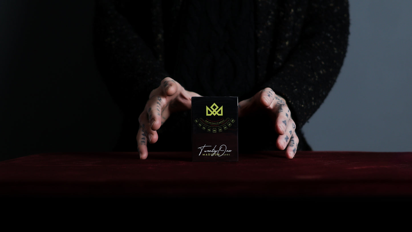 21 BLACK - BLACKJACK Playing Cards - MADISON ONE Entry