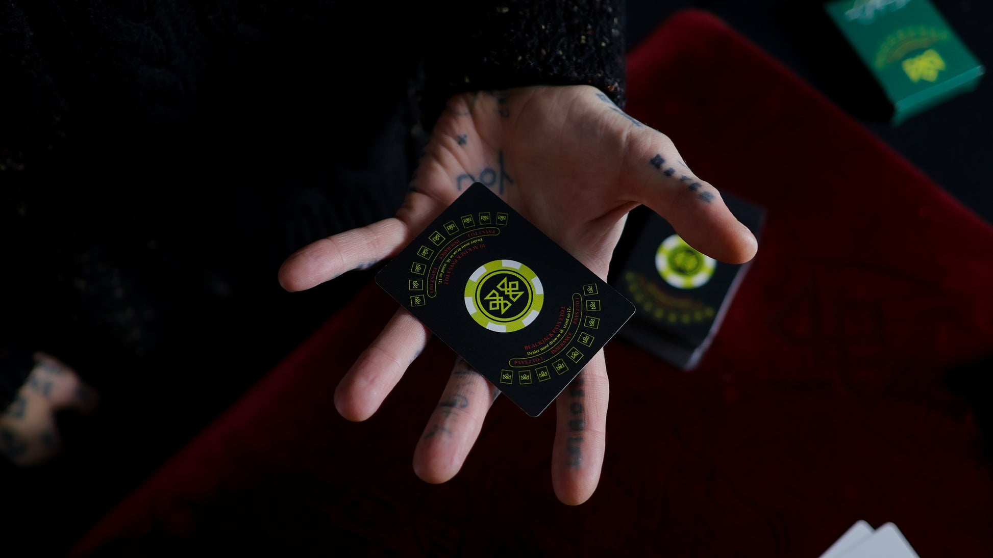 21 BLACK - BLACKJACK Playing Cards - MADISON ONE Entry