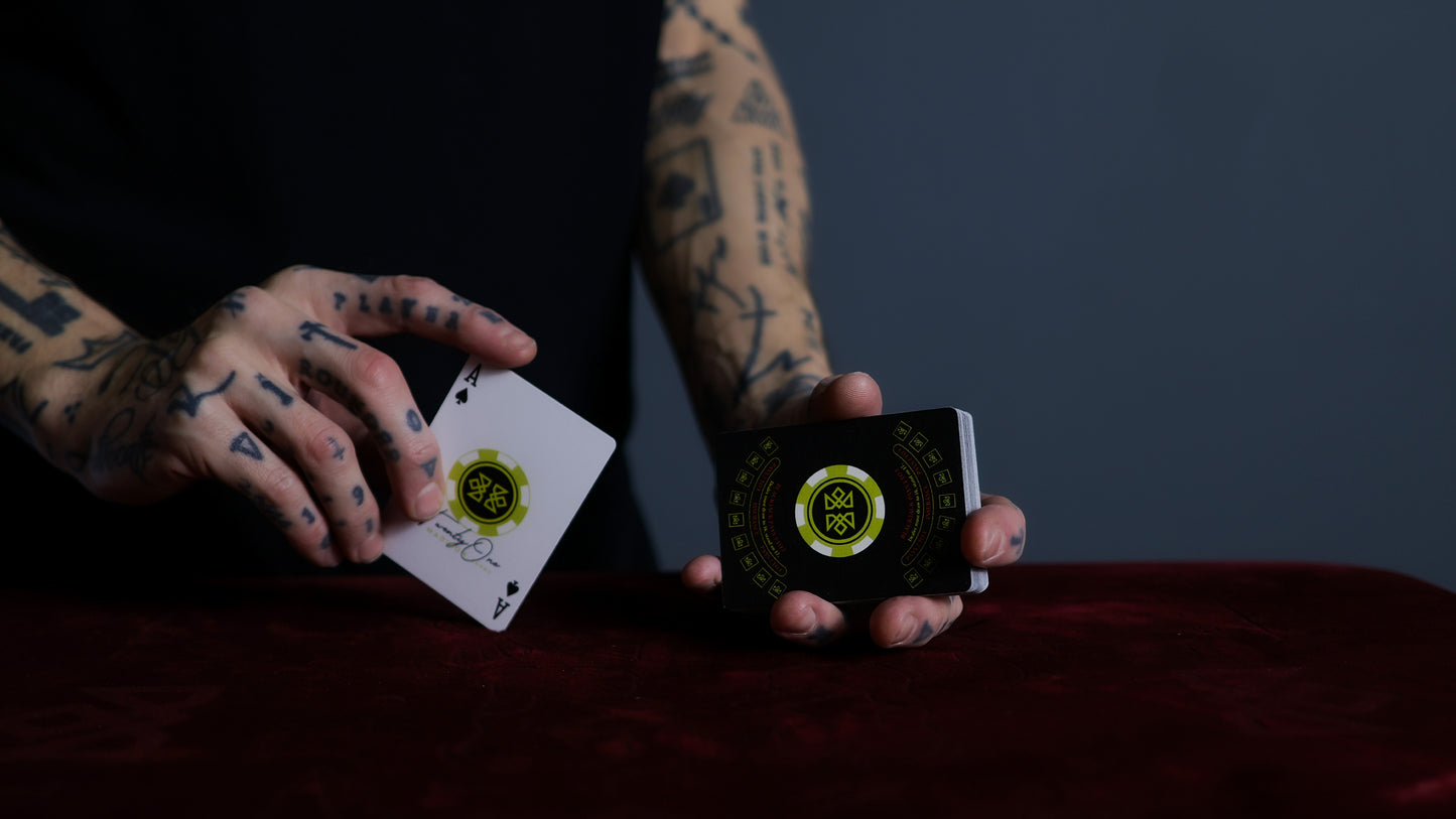 21 BLACK - BLACKJACK Playing Cards - MADISON ONE Entry