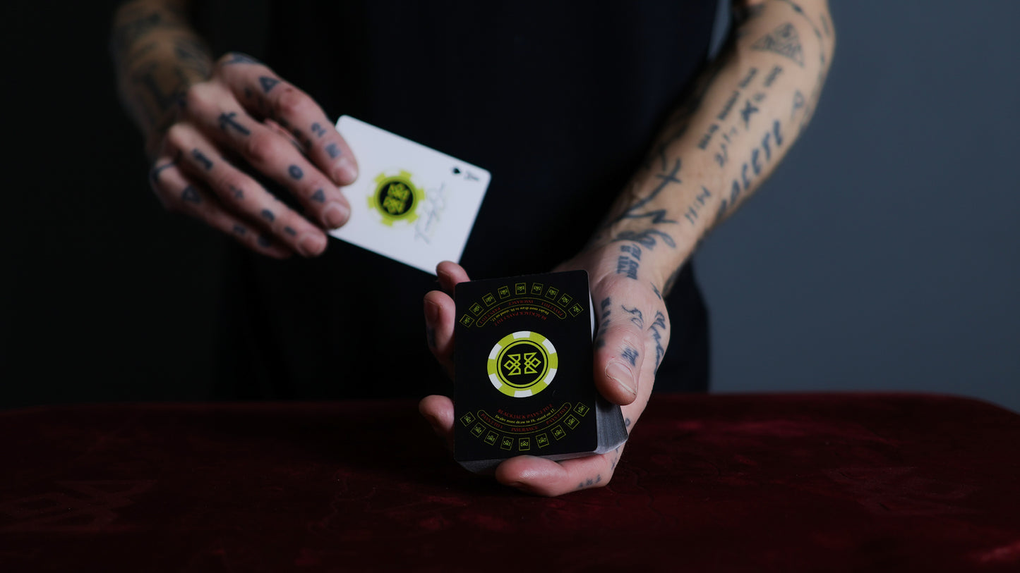 21 BLACK - BLACKJACK Playing Cards - MADISON ONE Entry
