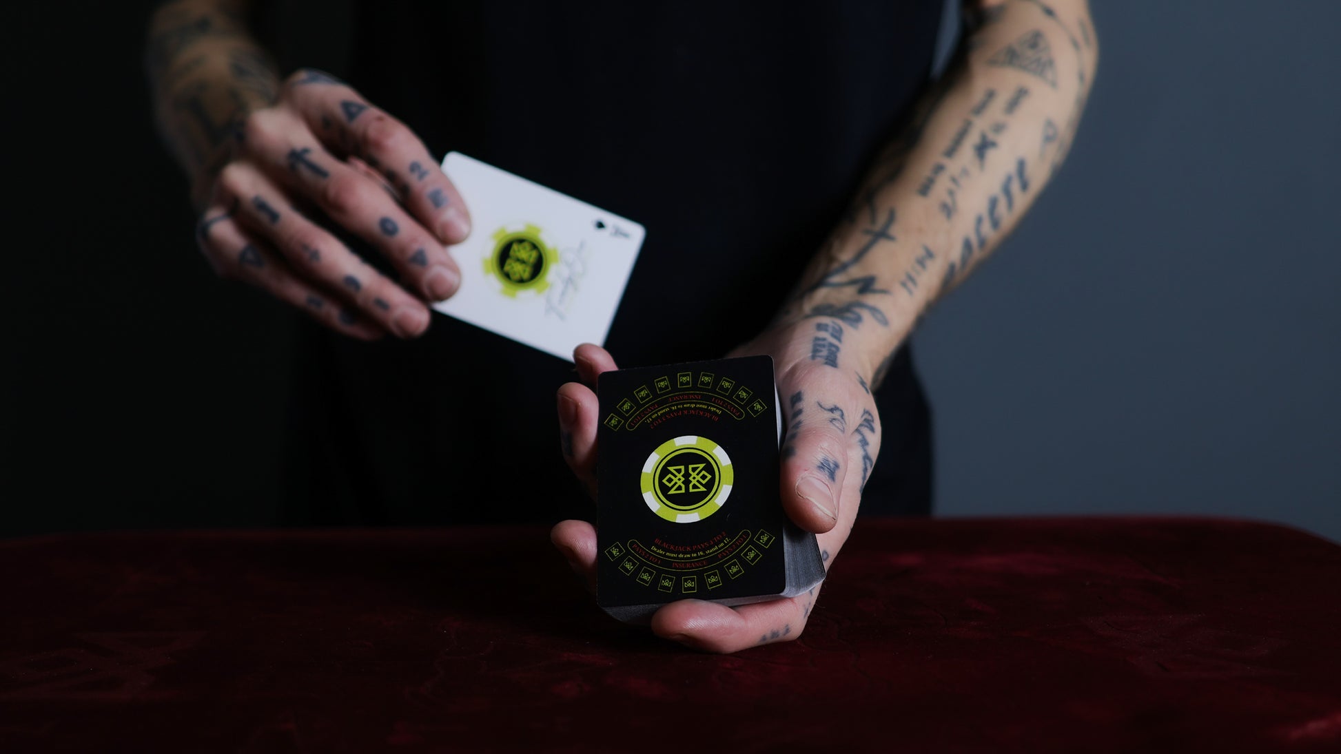 21 BLACK - BLACKJACK Playing Cards - MADISON ONE Entry