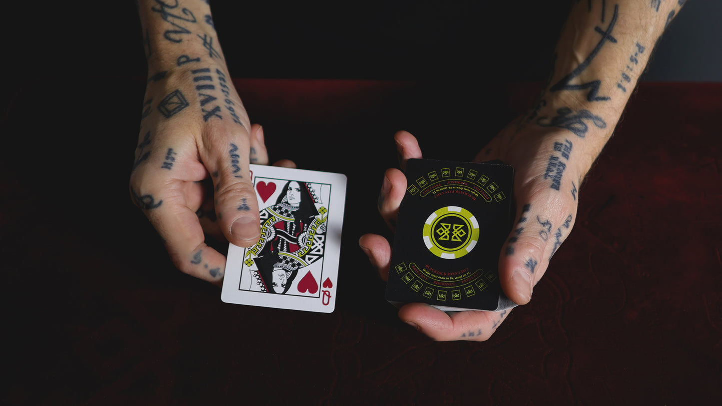 21 BLACK - BLACKJACK Playing Cards - MADISON ONE Entry