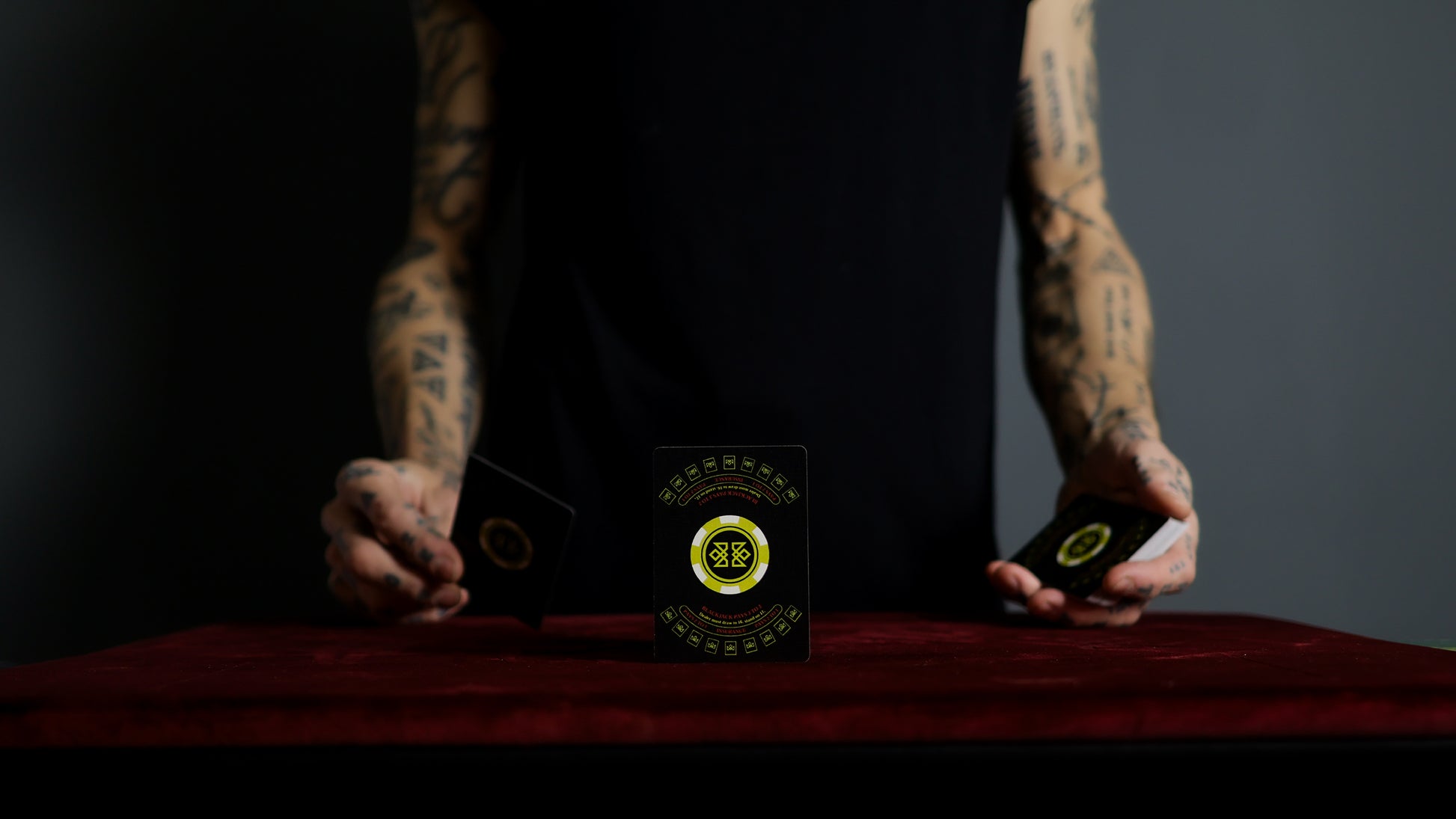 21 BLACK - BLACKJACK Playing Cards - MADISON ONE Entry