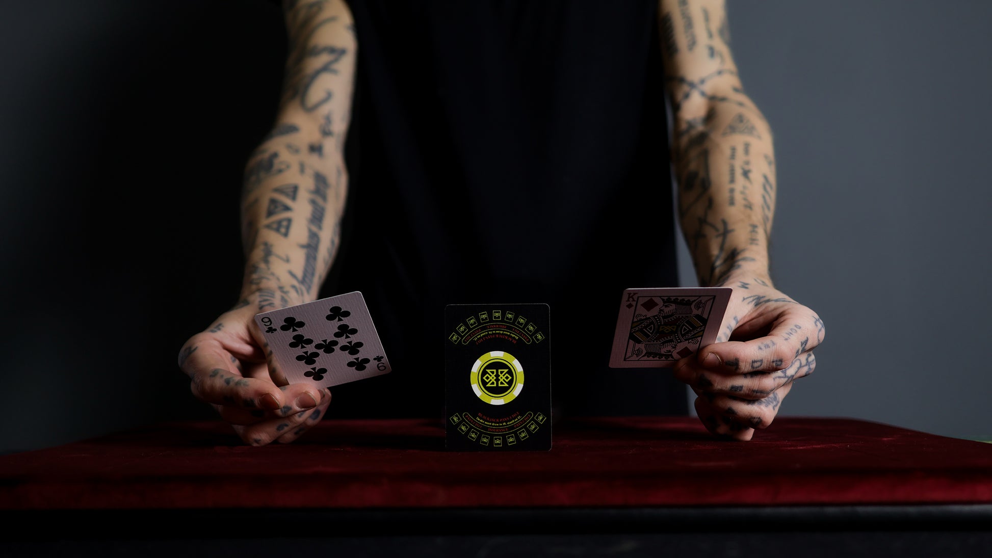 21 BLACK - BLACKJACK Playing Cards - MADISON ONE Entry