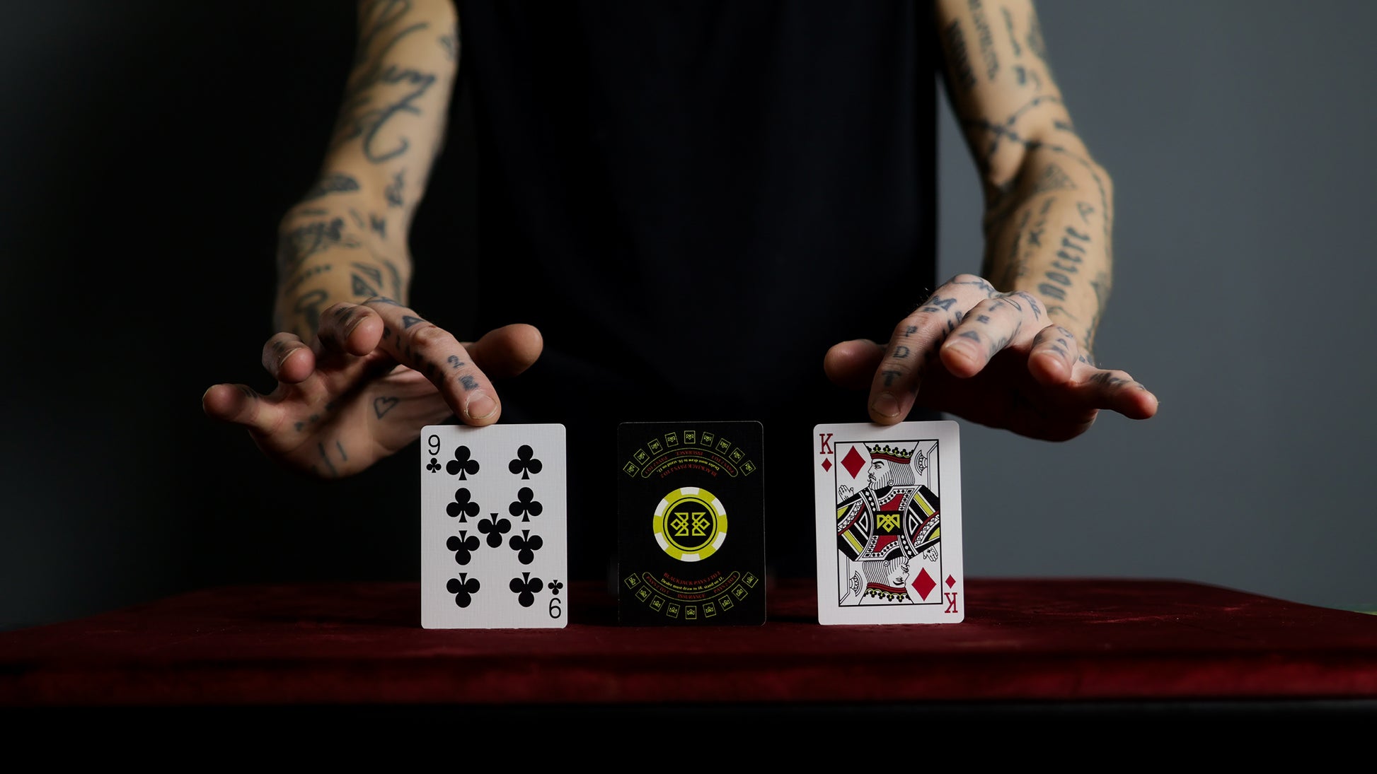 21 BLACK - BLACKJACK Playing Cards - MADISON ONE Entry