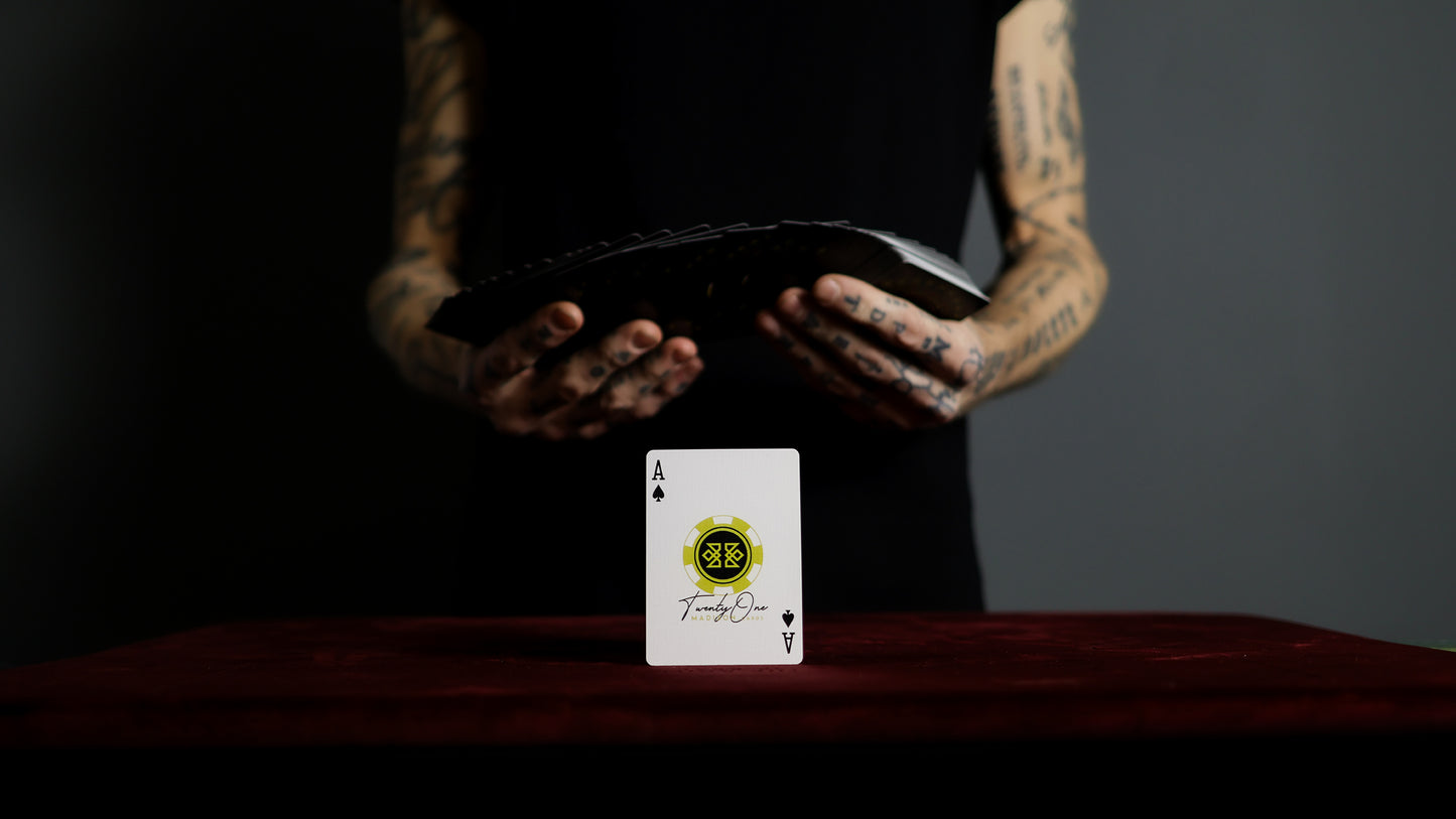 21 BLACK - BLACKJACK Playing Cards - MADISON ONE Entry