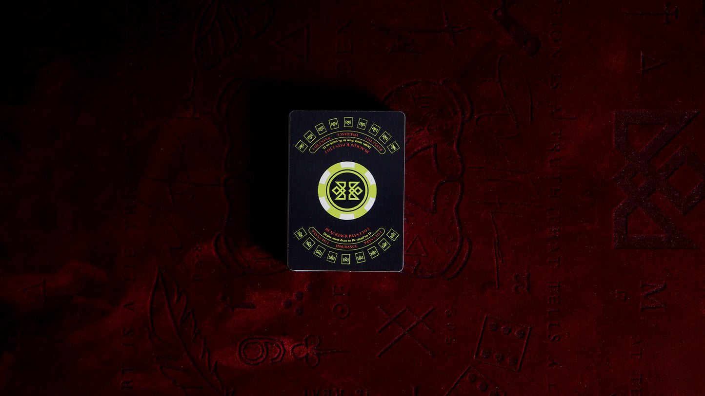 21 BLACK - BLACKJACK Playing Cards - MADISON ONE Entry