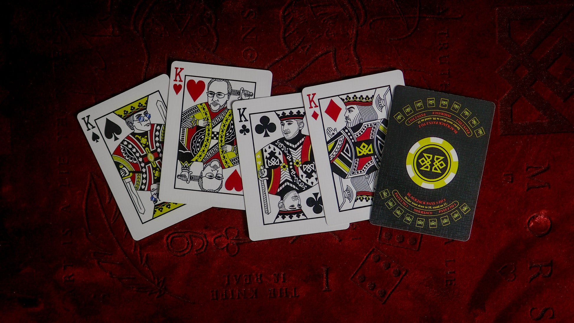 21 BLACK - BLACKJACK Playing Cards - MADISON ONE Entry