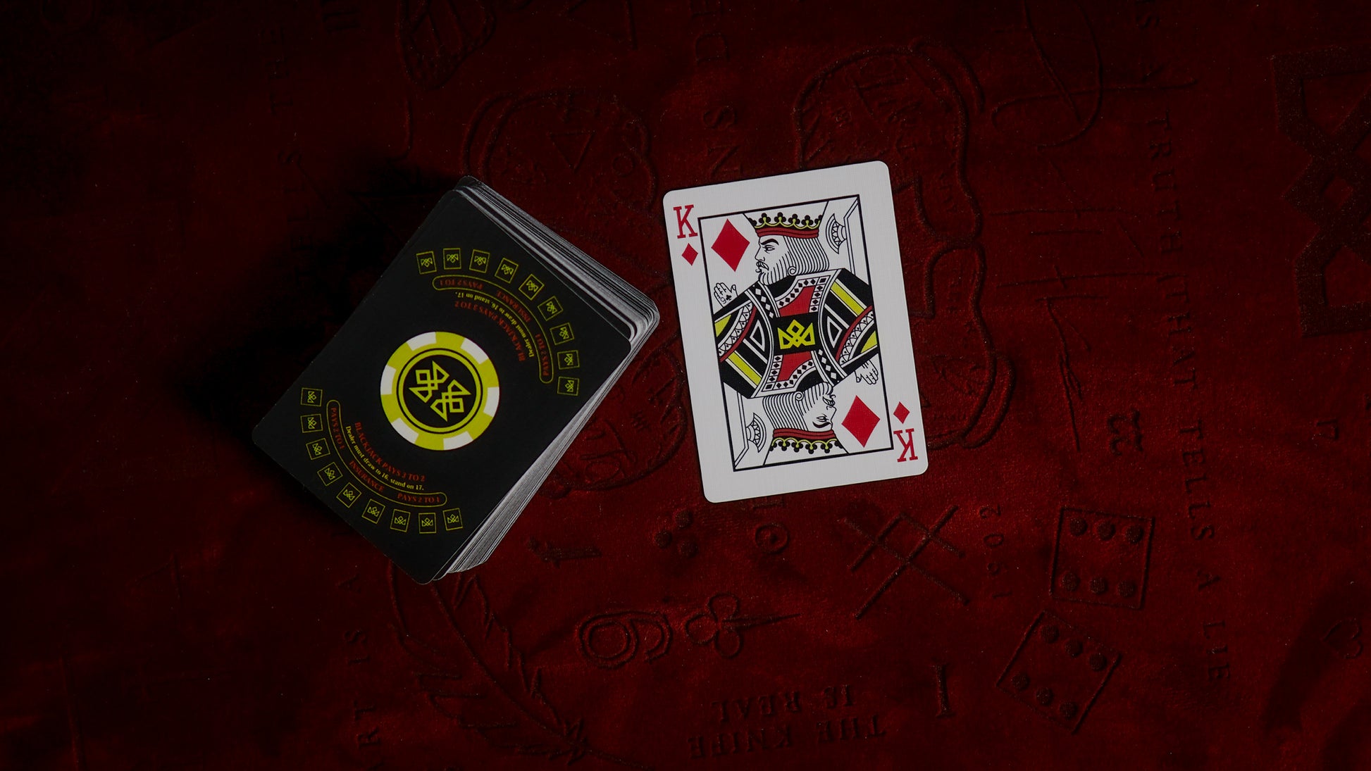 21 BLACK - BLACKJACK Playing Cards - MADISON ONE Entry