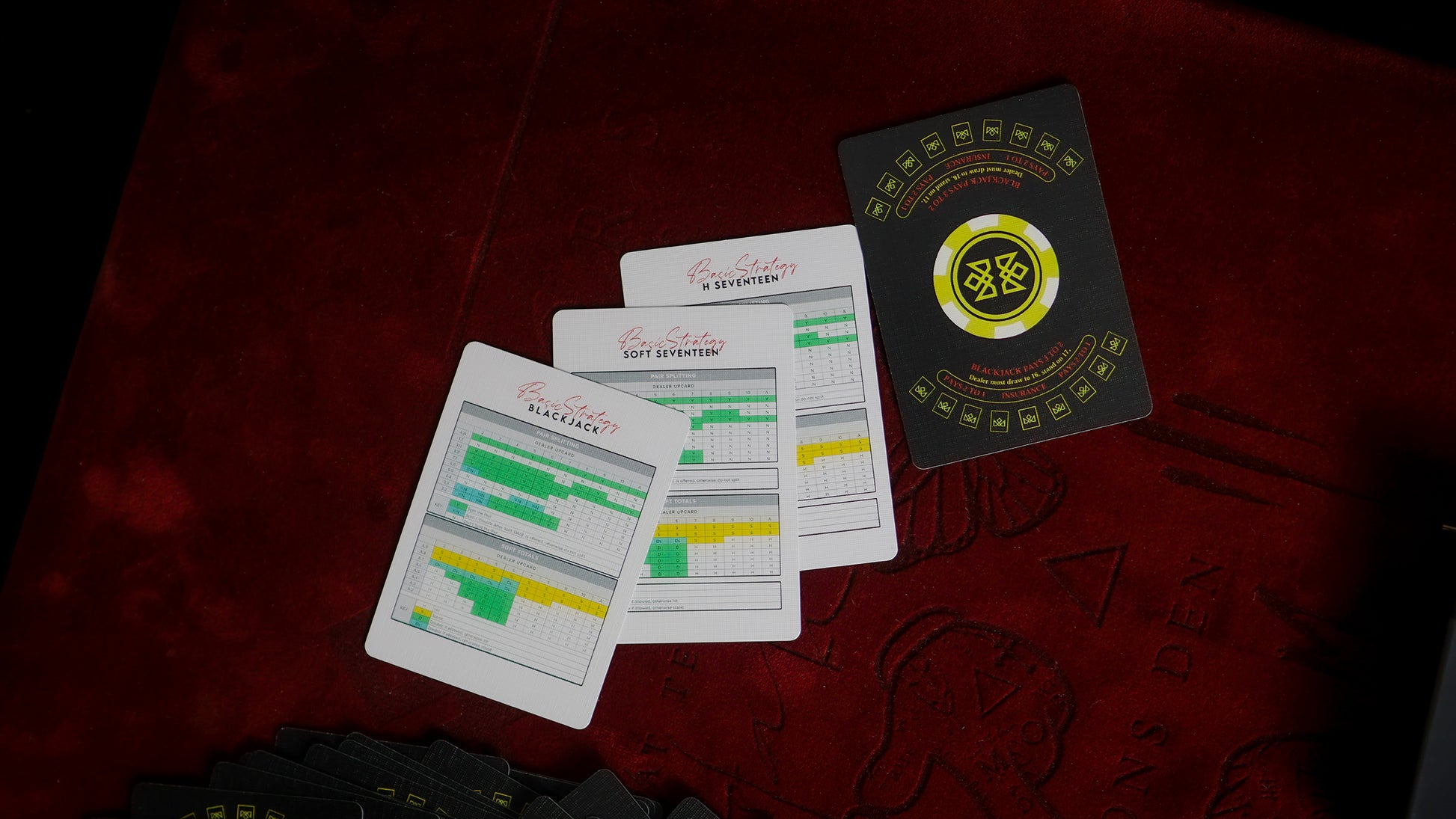 21 BLACK - BLACKJACK Playing Cards - MADISON ONE Entry