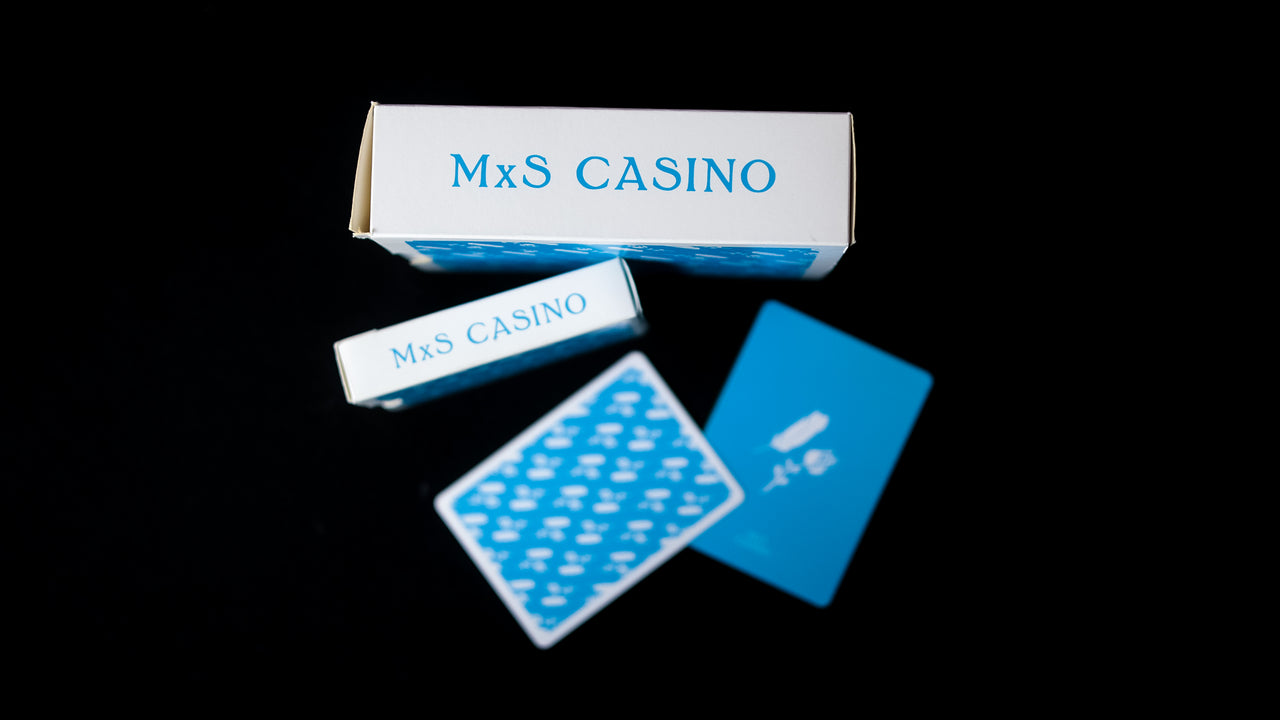 M x S CASINO REMEDIES - BLUE - SIGNED by MADISON playing cards — view 9