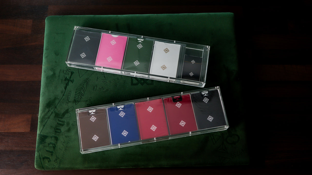 TEN-DECK MADISON ROUNDERS SET with CARAT CASES Signed by MADISON playing cards — view 22