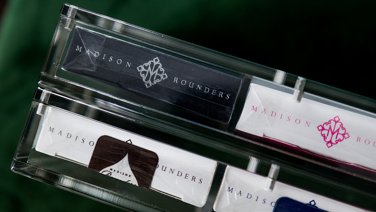 TEN-DECK MADISON ROUNDERS SET with CARAT CASES Signed by MADISON playing cards — view 25