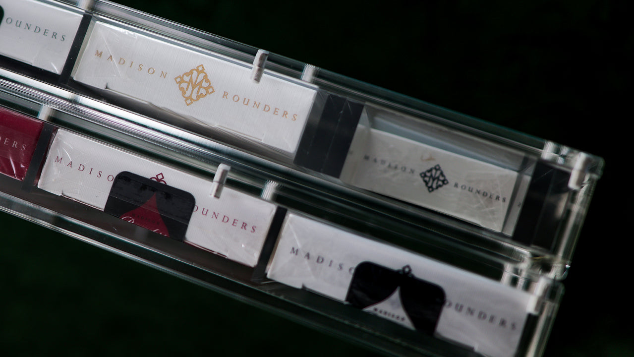 TEN-DECK MADISON ROUNDERS SET with CARAT CASES Signed by MADISON playing cards — view 27