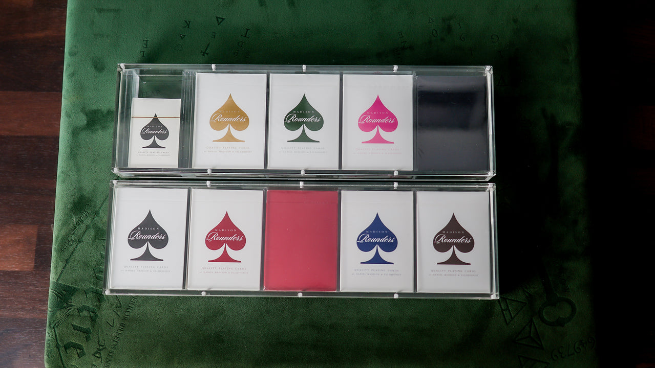 TEN-DECK MADISON ROUNDERS SET with CARAT CASES Signed by MADISON playing cards — view 30