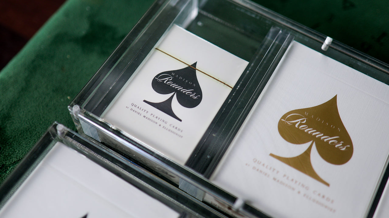 TEN-DECK MADISON ROUNDERS SET with CARAT CASES Signed by MADISON playing cards — view 32
