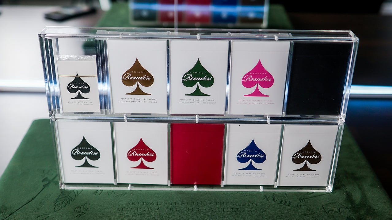 TEN-DECK MADISON ROUNDERS SET with CARAT CASES Signed by MADISON playing cards — view 38