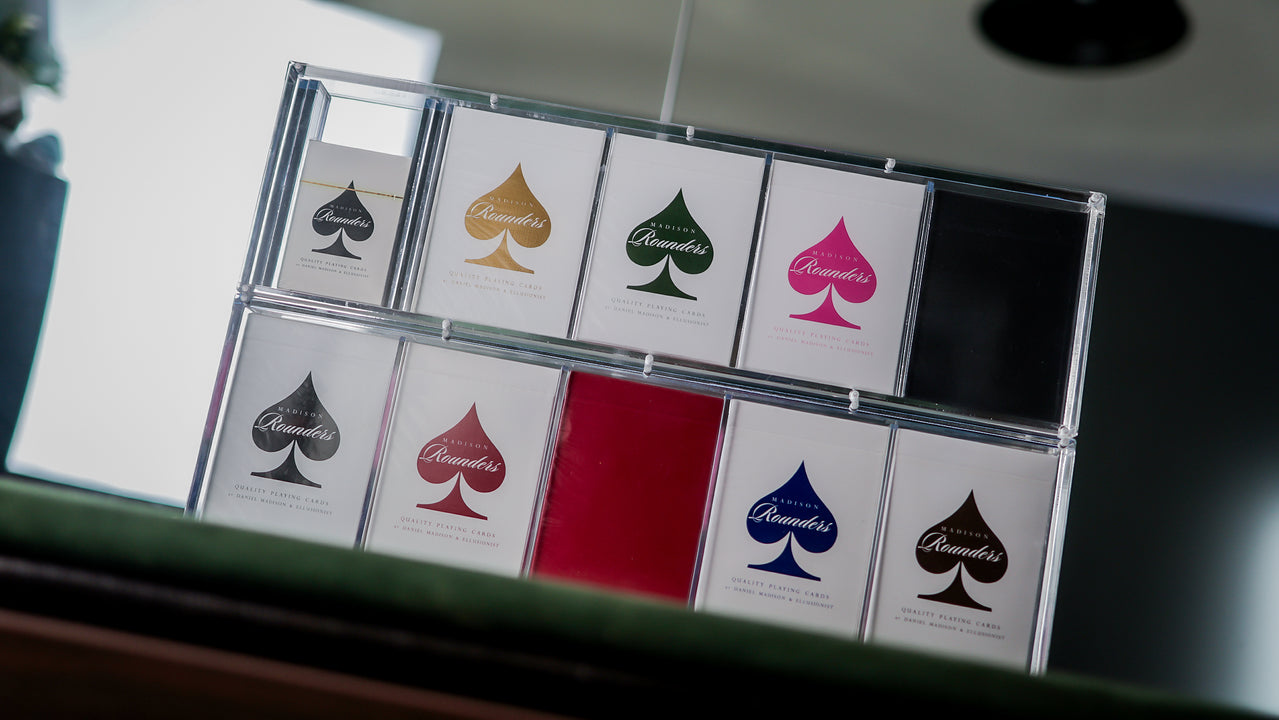 TEN-DECK MADISON ROUNDERS SET with CARAT CASES Signed by MADISON playing cards — view 40