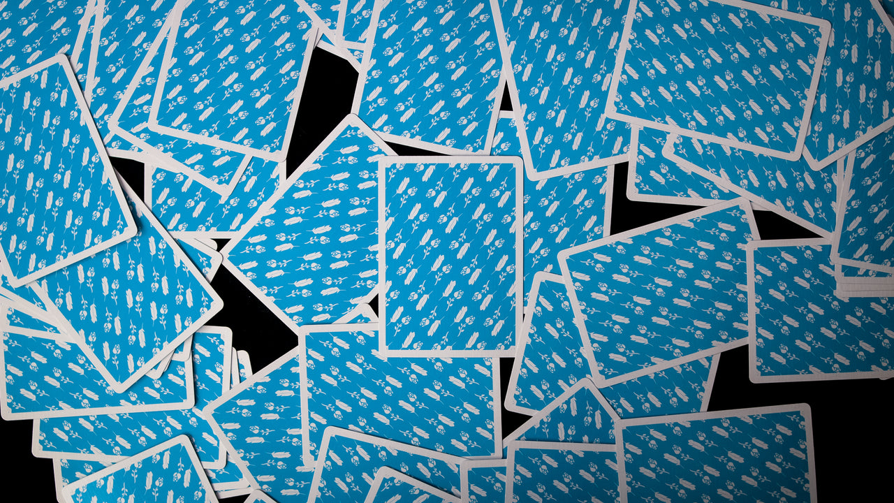 M x S CASINO REMEDIES - BLUE - SIGNED by MADISON playing cards — view 18