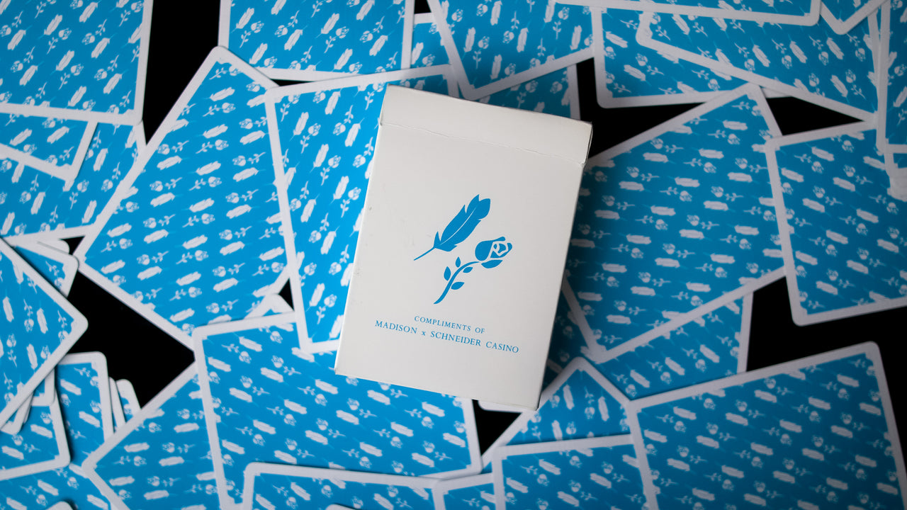 M x S CASINO REMEDIES - BLUE - SIGNED by MADISON playing cards — view 21