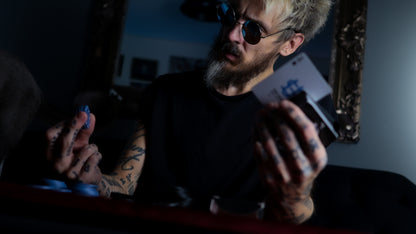 BLUE MIRRORED 'SHINER' SHADES