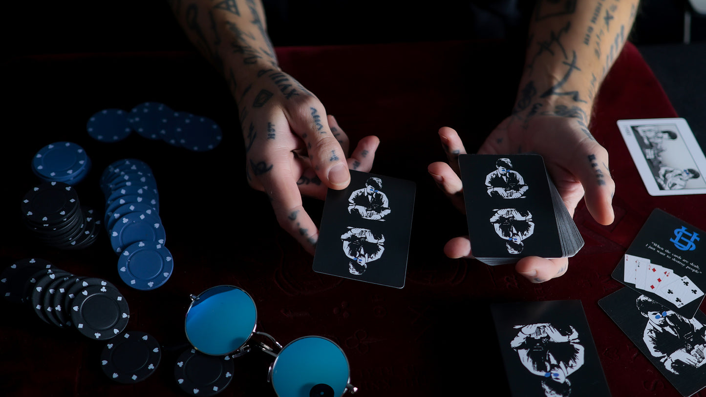 BLUE MIRRORED 'SHINER' SHADES