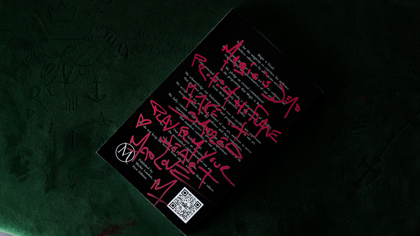 The MAGIC MANIFESTO TATTOO EDITION Book (Plus MASTERS Playing Cards) Limited to 10