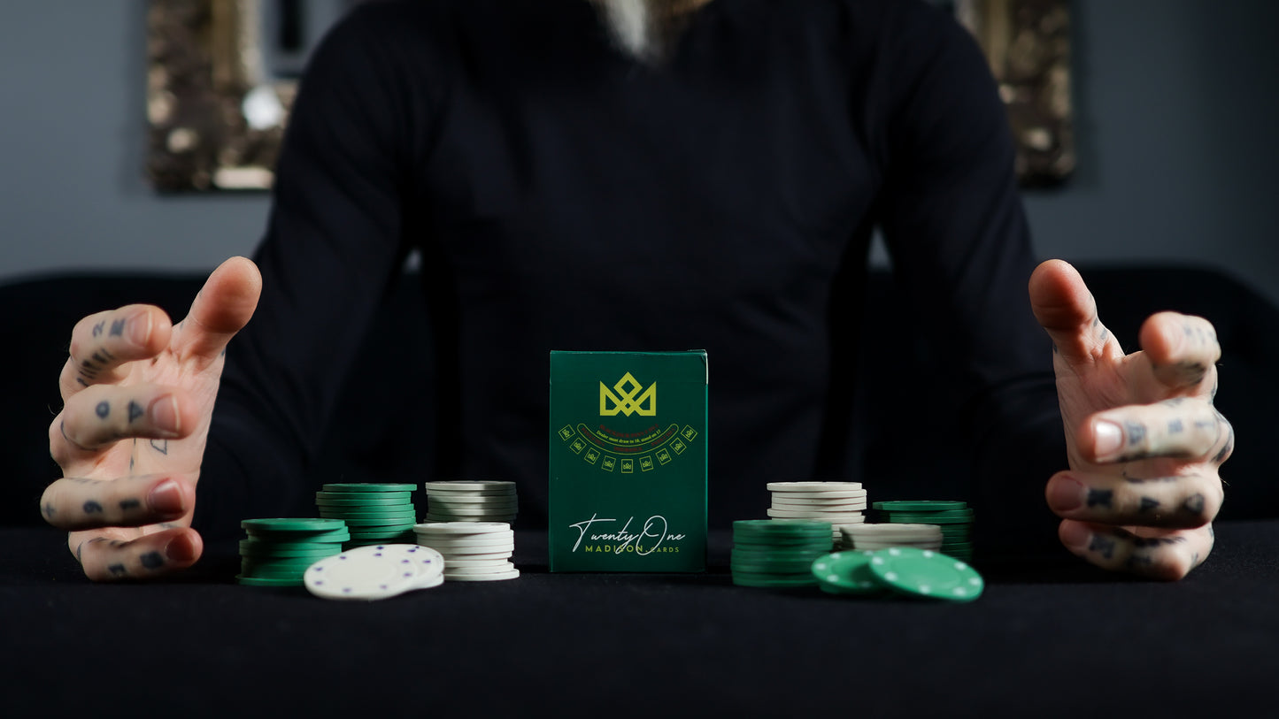 21 BLACK - BLACKJACK Playing Cards - MADISON ONE Entry