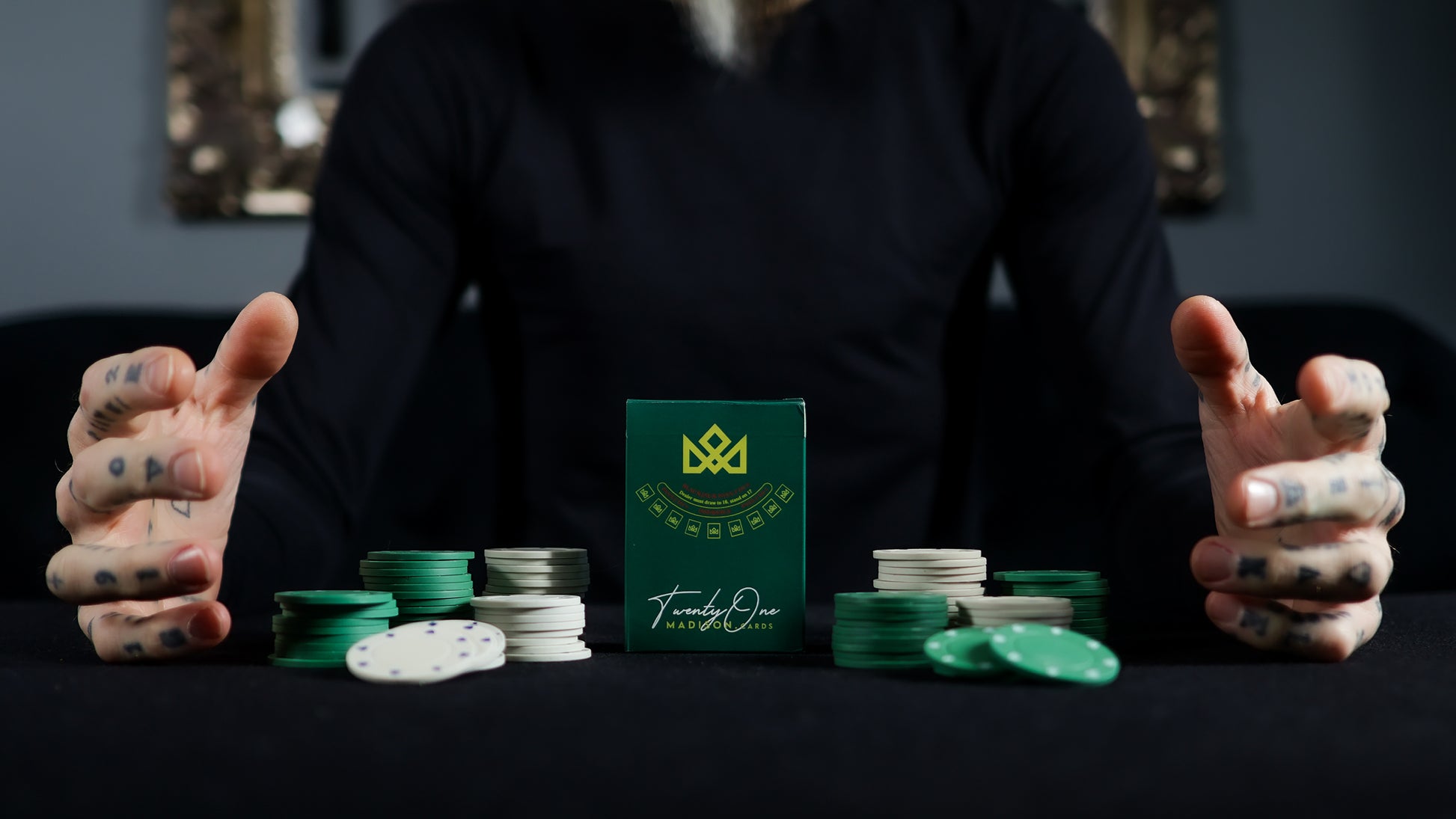 21 BLACK - BLACKJACK Playing Cards - MADISON ONE Entry