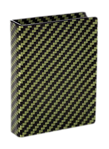 Kevlar x Carbon Fibre Card Clip - Green Gloss