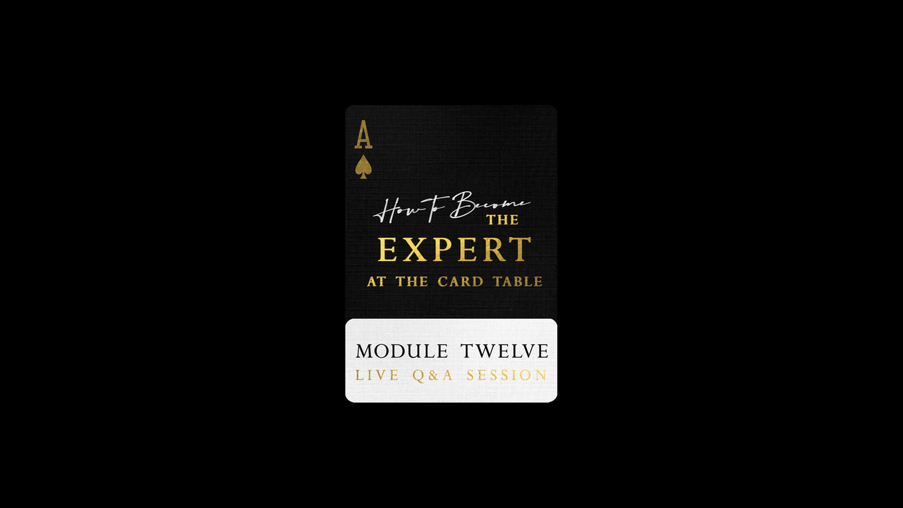EXPERT: MODULE TWELVE playing cards — view 3