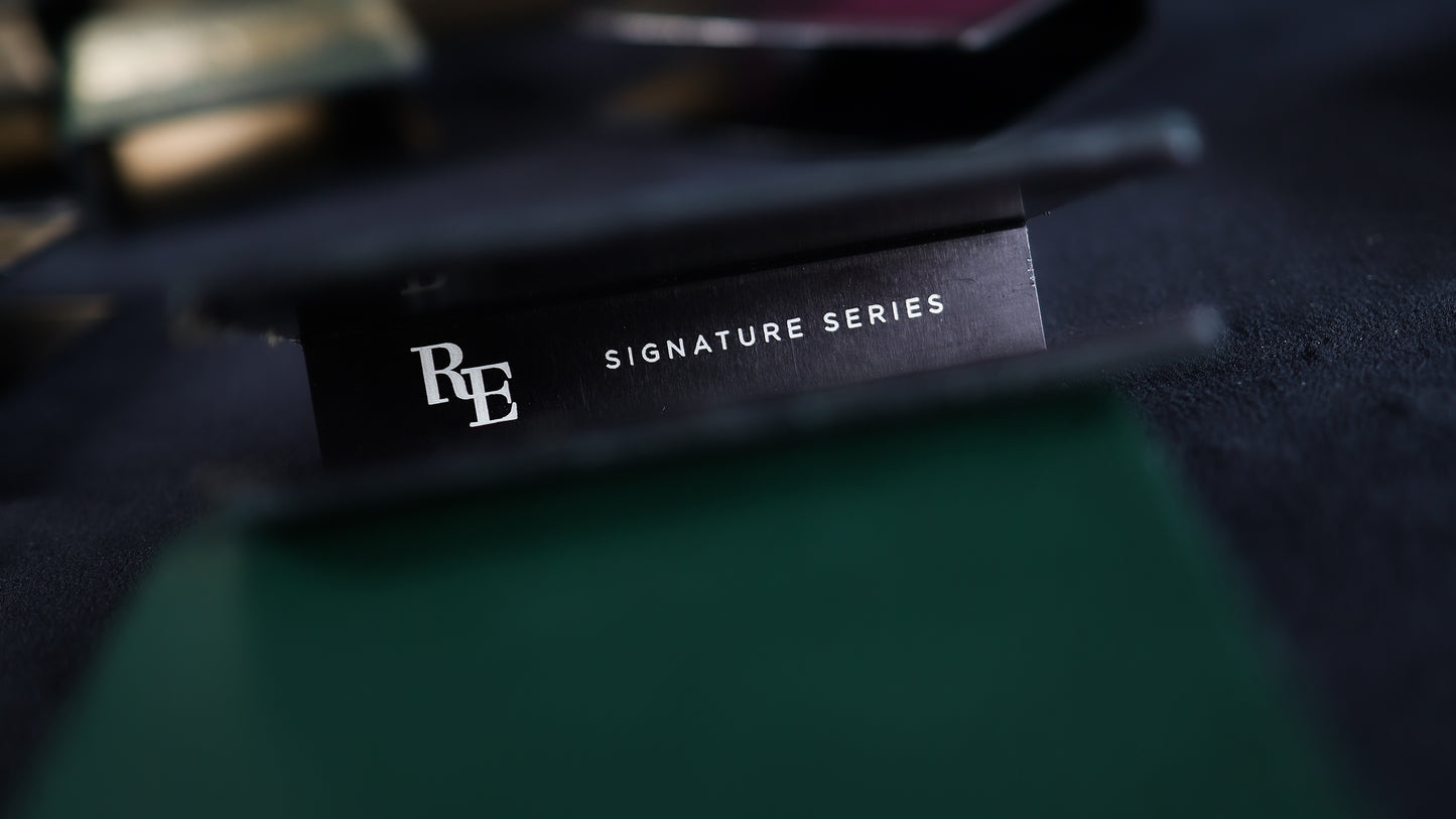 Leather S.W.E. Card Clip - GREEN