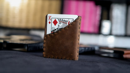 Leather Wallet Card Clip