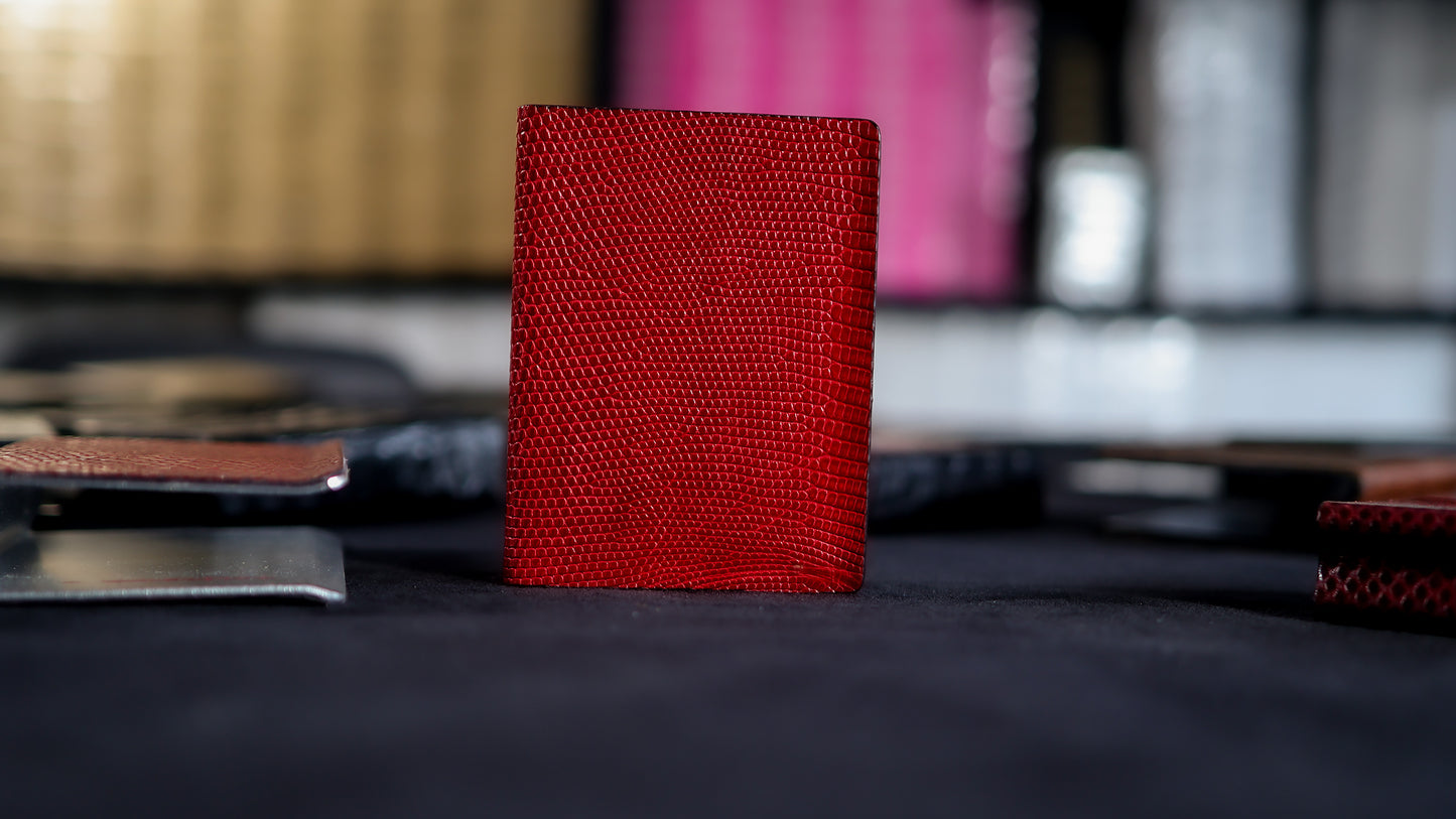 RED Lizard Skin Card Clip