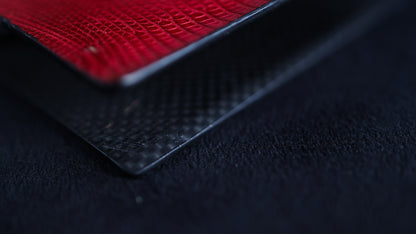 RED Lizard Skin Card Clip