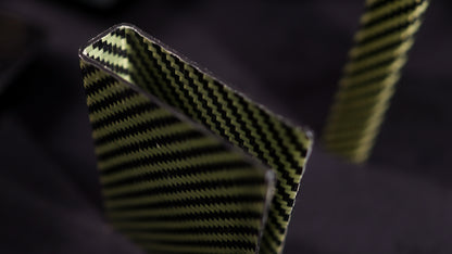 Kevlar x Carbon Fibre Card Clip - Green Gloss