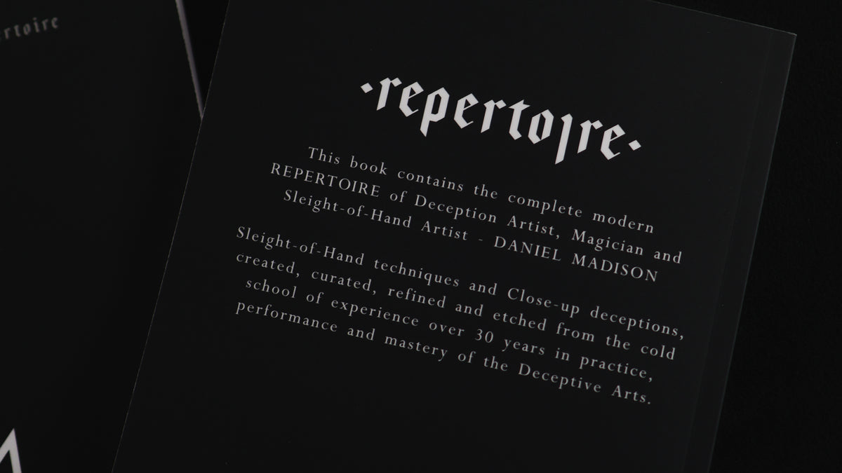 REPERTOIRE - BOOK & MASTERCLASS