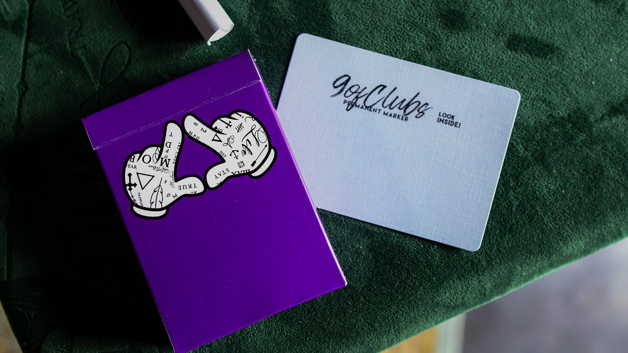 MAGIC SHARPIE Gaff Card Workshop for the Purple Bangers Playing Cards playing cards — view 5