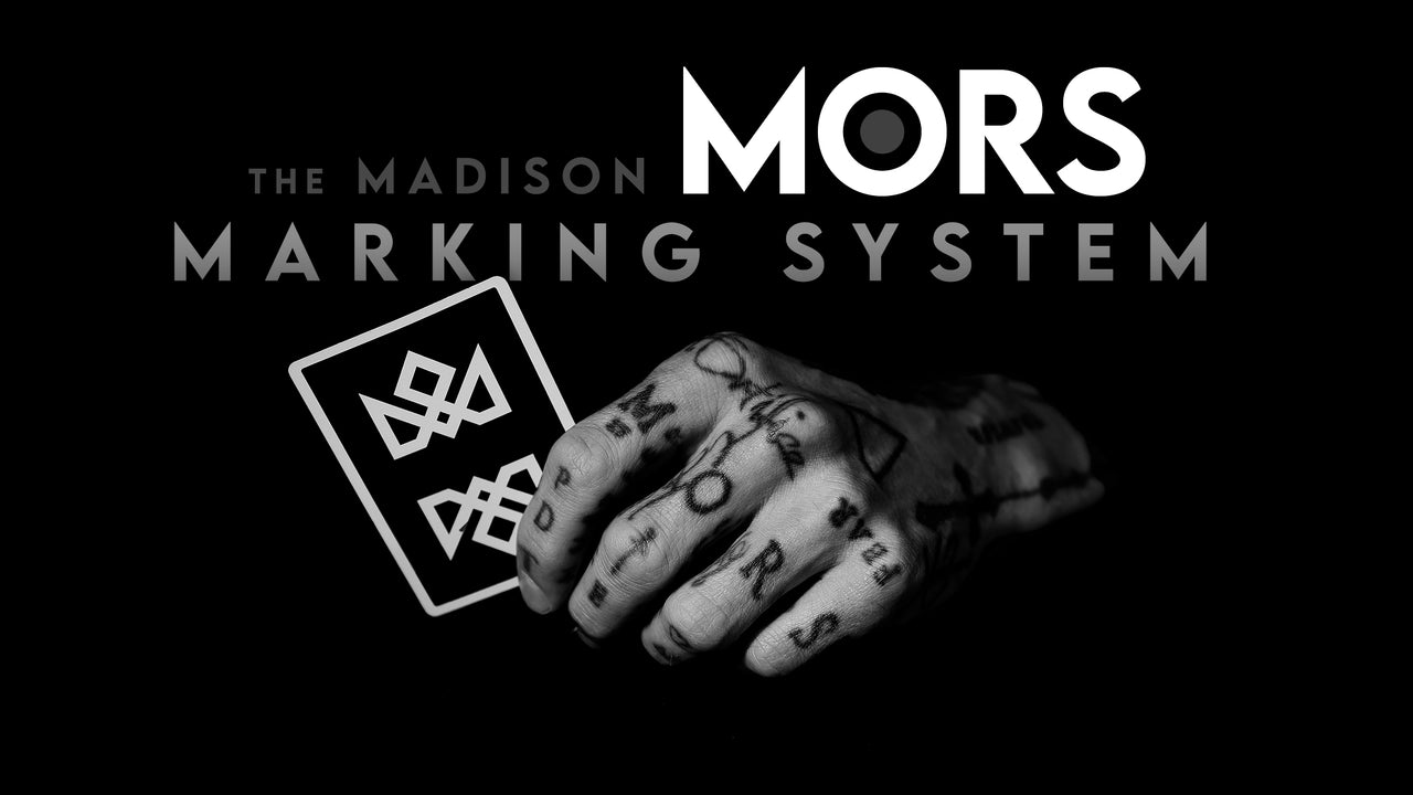 The MORS MARKING SYSTEM & BLACK ACOLYTES signed by MADISON playing cards — view 4