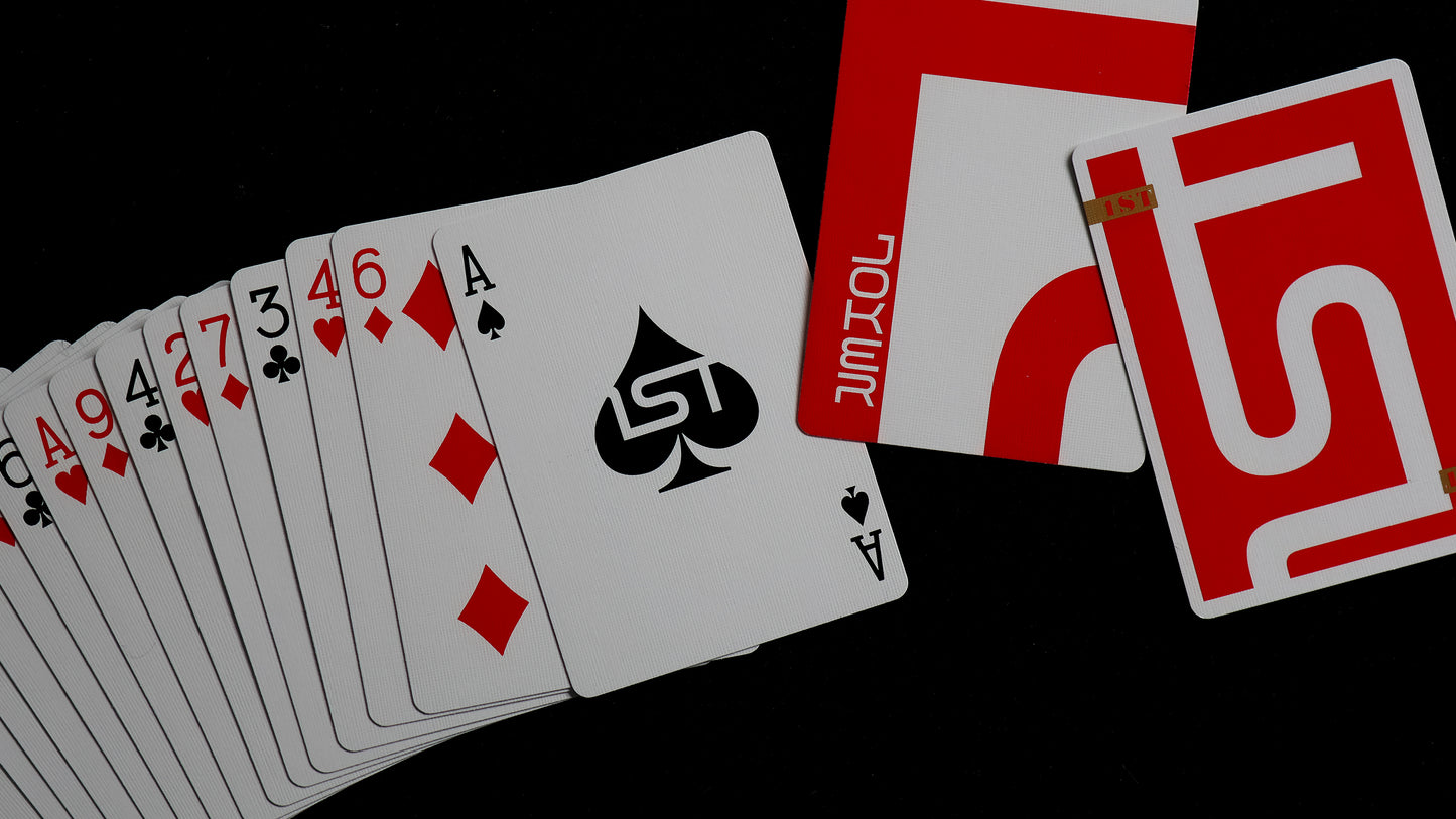 1ST Playing Cards V6 Red